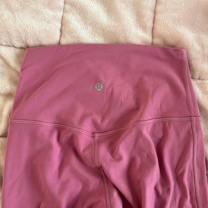 Lululemon pink align leggings.